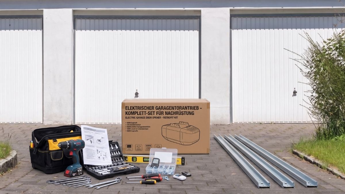 Elektrisches Garagentor nachrüsten: Schwingtor Schritt für Schritt mit Antrieb ausstatten